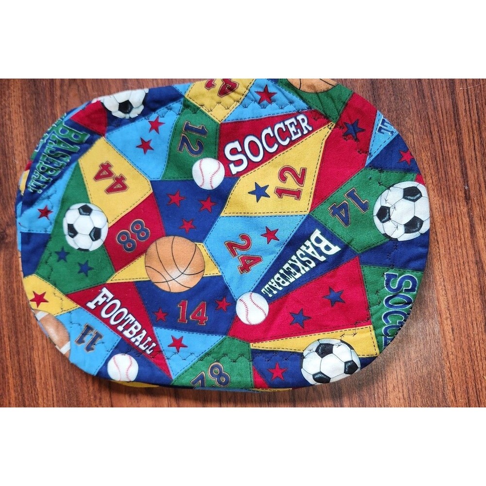 Four vintage sports placemats